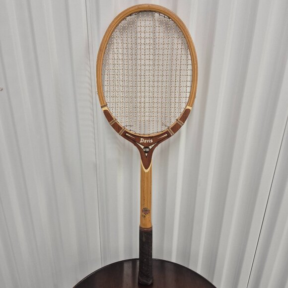 Vintage Davis Hi-Point Wood Tennis Racquet USA Made - Picture 1 of 12